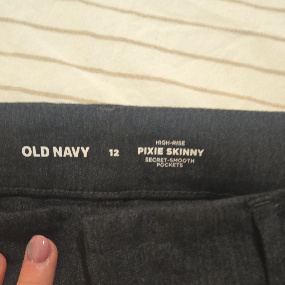 Old Navy Dark Blue High-Rise Pixie Pants